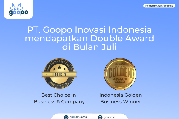 PT. Goopo Inovasi Indonesia mendapatkan Double Award di Bulan Juli